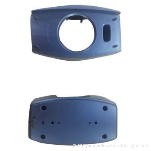 Injection mold for loudspeaker with blue UV painting with good scratch resistance